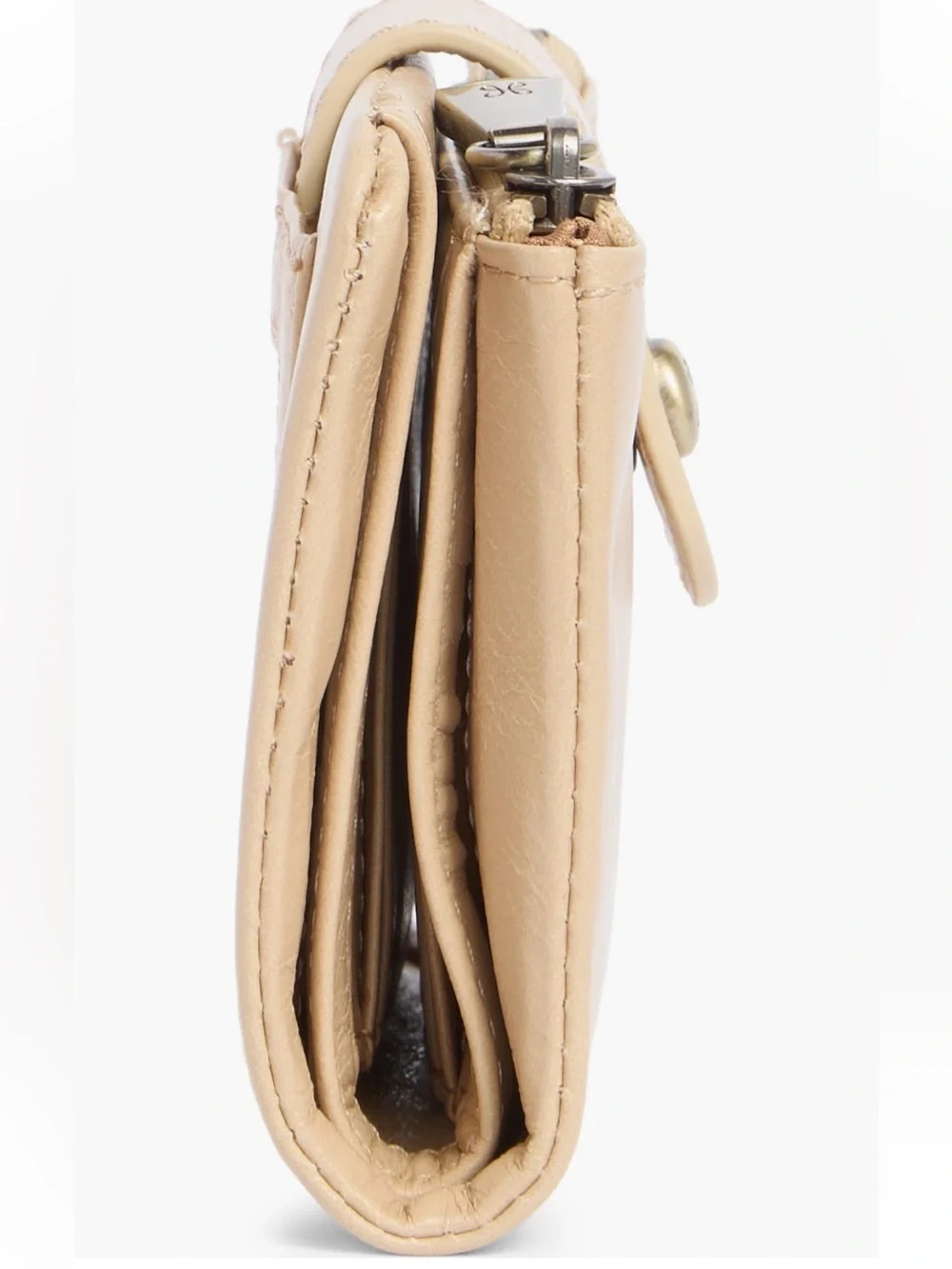 HOBO Ray Leather Bifold Wallet in Sand